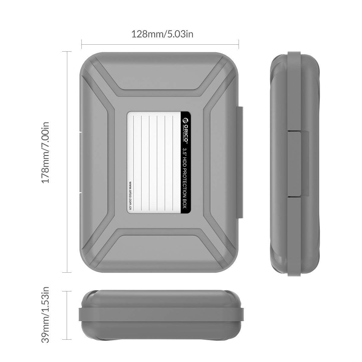 Foto 7 pulgar | Funda Para Disco Duro Orico, Bolsa De Almacenamiento De Disco Duro De 3,5 Pulgadas, Antiestática - Venta Internacional.