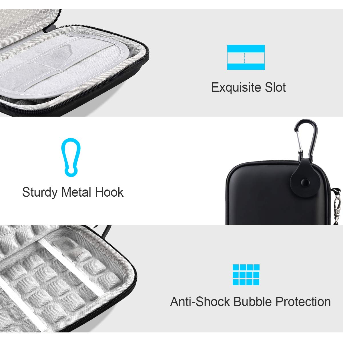 Foto 4 | Funda De Transporte De Disco Duro Lacdo Para Seagate De 1 Tb, 2 Tb, 4 Tb, 5 Tb - Venta Internacional.