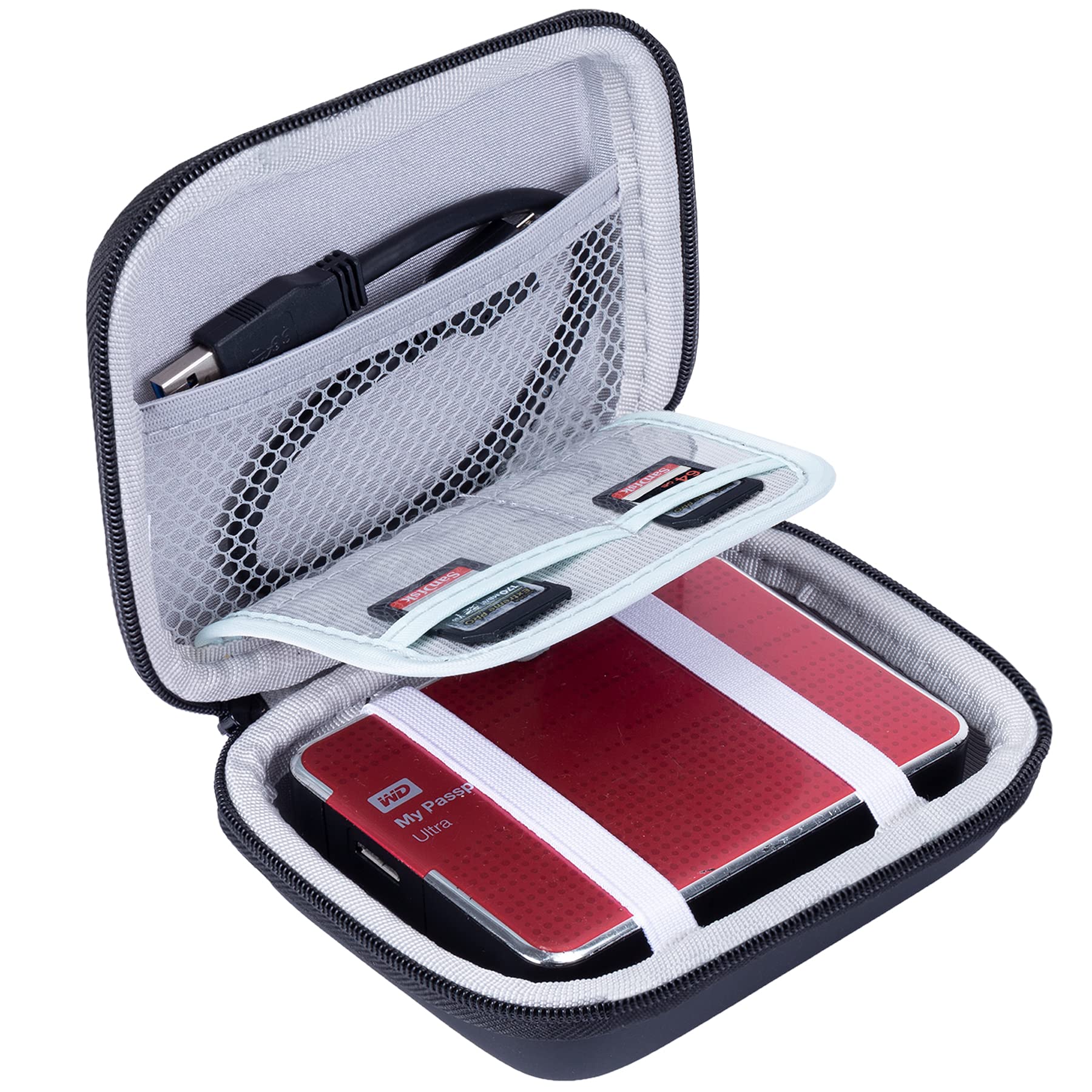 Foto 2 pulgar | Funda Rígida De Viaje Para Disco Duro Wd My Passport Easystore De 1 Tb A 4 Tb - Venta Internacional.