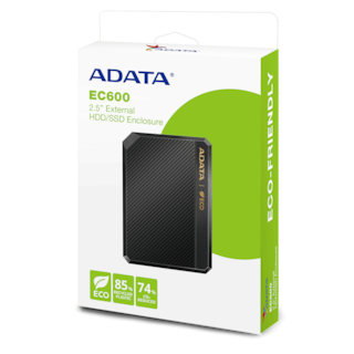 Foto 1 | Case Adata Para Ssd Y Hdd Ec600 Eco 2.5 Comp 7mm A 9.5mm Interfaz Usb 3.2 Gen 2 Ec600-bcbk