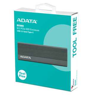 Foto 1 | Case Adata Para Ssd Ec680 Pcie M.2 Factor De Forma 2280 Usb 3.2 Tipo C Ec680-ccgy