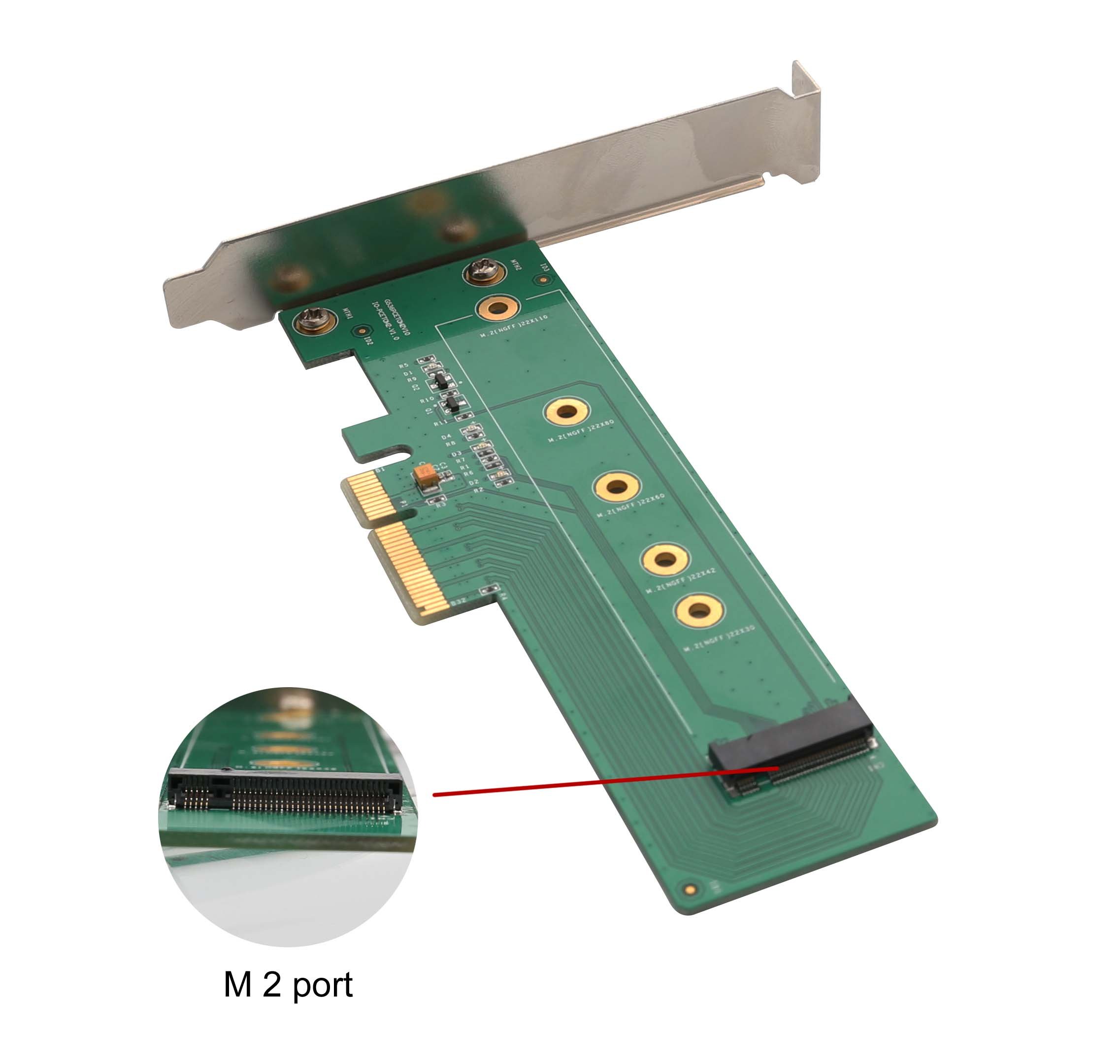 Foto 6 pulgar | Tarjeta Adaptadora I/o Crest M.2 Ngff Pcie Ssd A Pci Express 3.0 X4 - Venta Internacional.