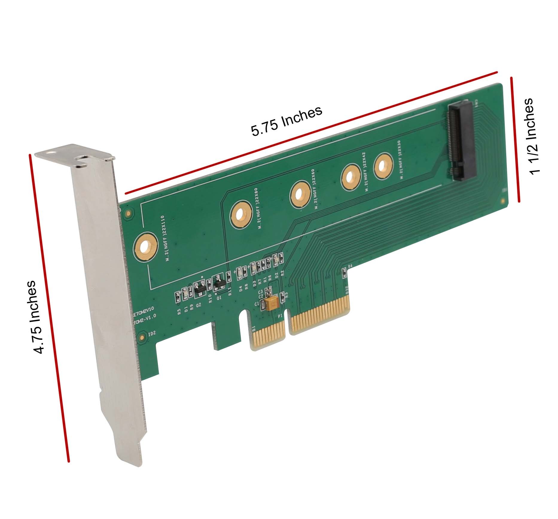 Foto 7 pulgar | Tarjeta Adaptadora I/o Crest M.2 Ngff Pcie Ssd A Pci Express 3.0 X4 - Venta Internacional.