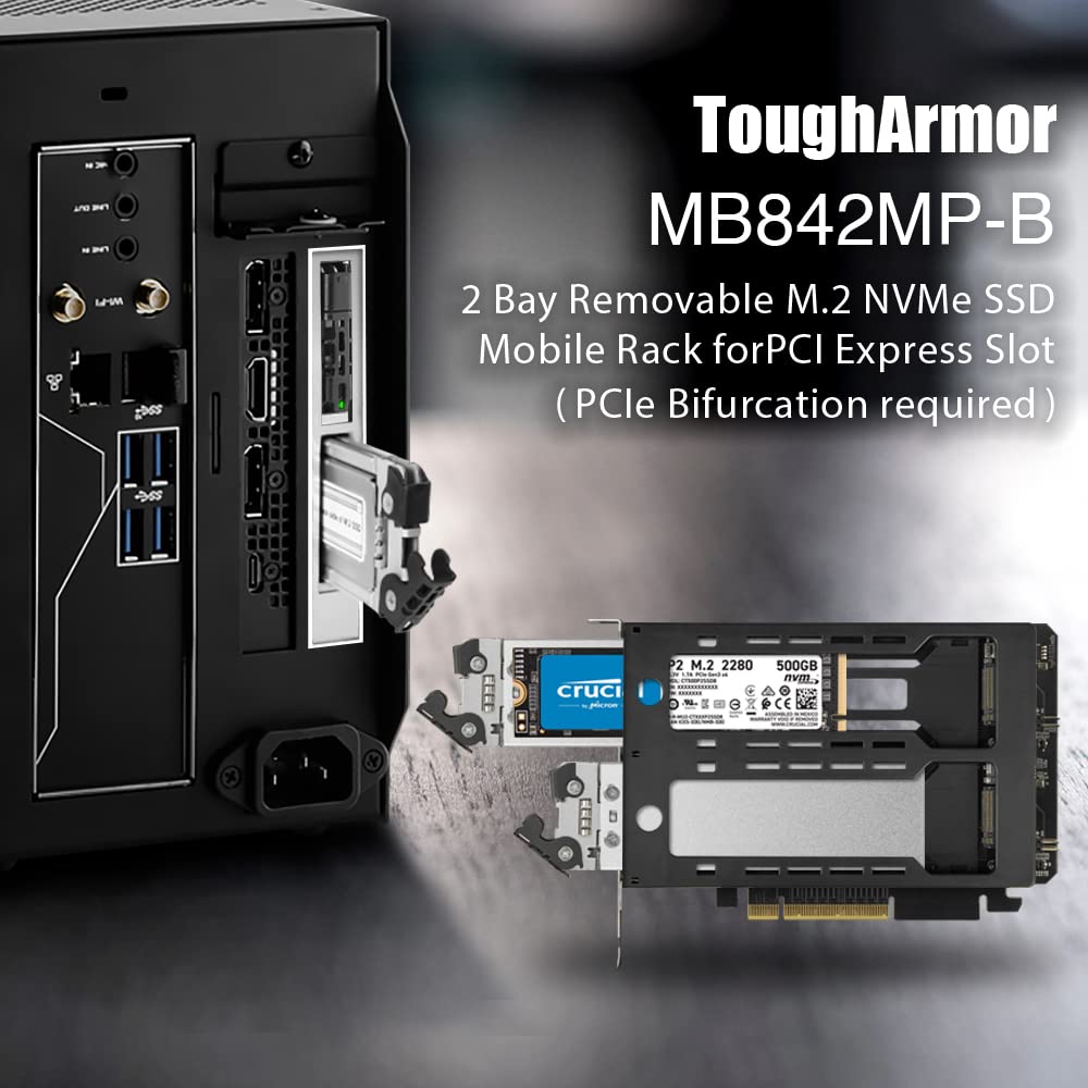 Foto 3 pulgar | Tarjeta Adaptadora De Marco Extraíble Icy Dock Tougharmor Mb842mp-b - Venta Internacional.