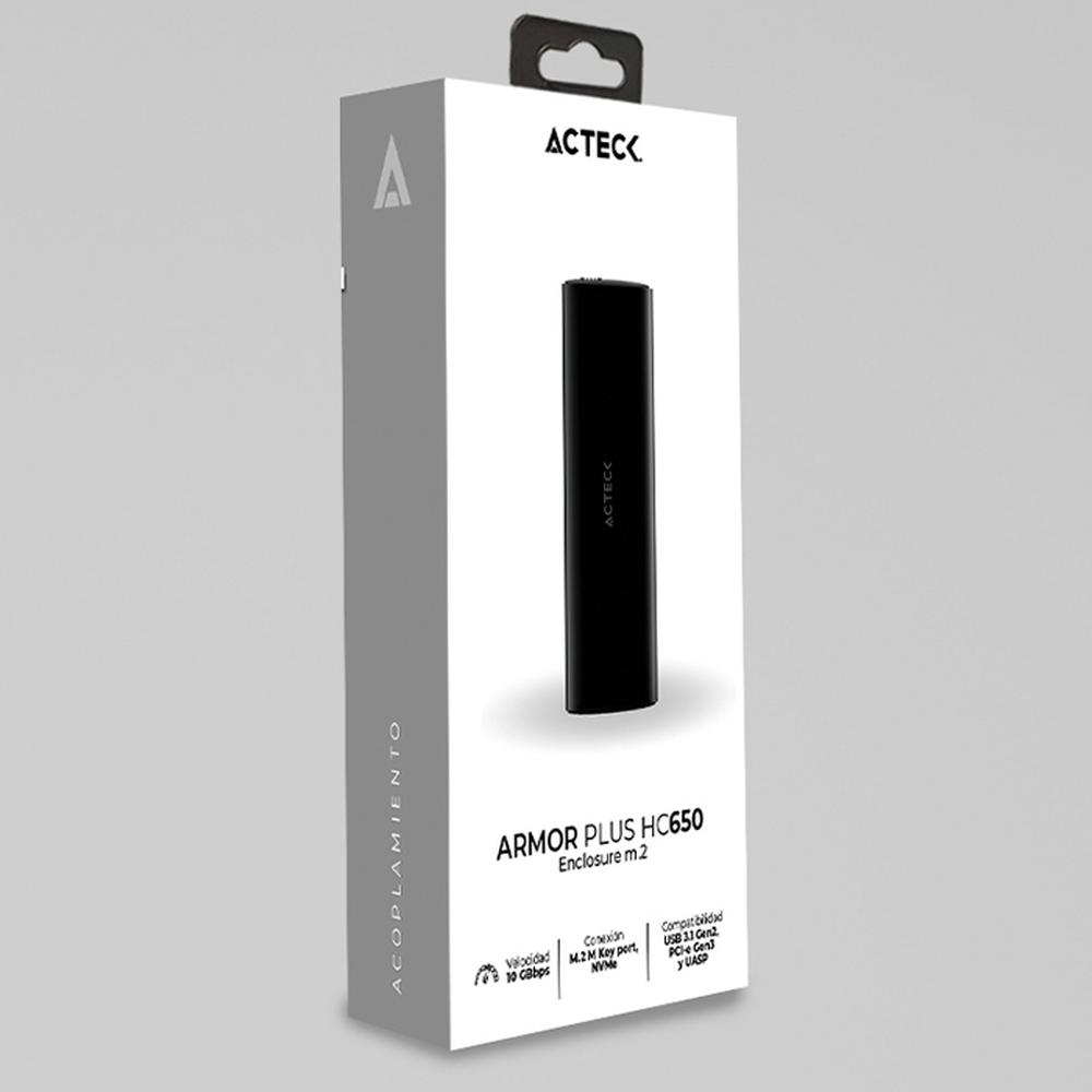 Foto 4 | Case Enclosure Acteck Armor Plus Hc650 10 Gbbps M.2 Usb-c Ac-936460 Color Negro