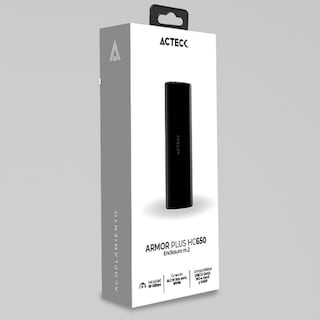 Foto 4 | Case Enclosure Acteck Armor Plus Hc650 10 Gbbps M.2 Usb-c Ac-936460 Color Negro