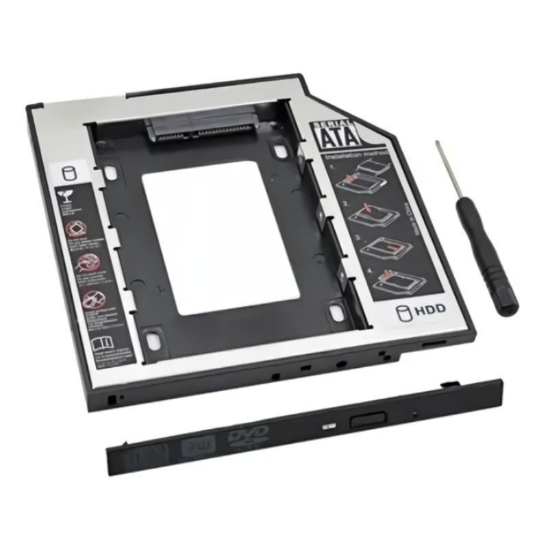 Foto 3 | Adaptador De Disco De 2,5 Pulgadas A Bay Cd Notebook De 12,7 Mm Con Tapa - Venta Internacional.