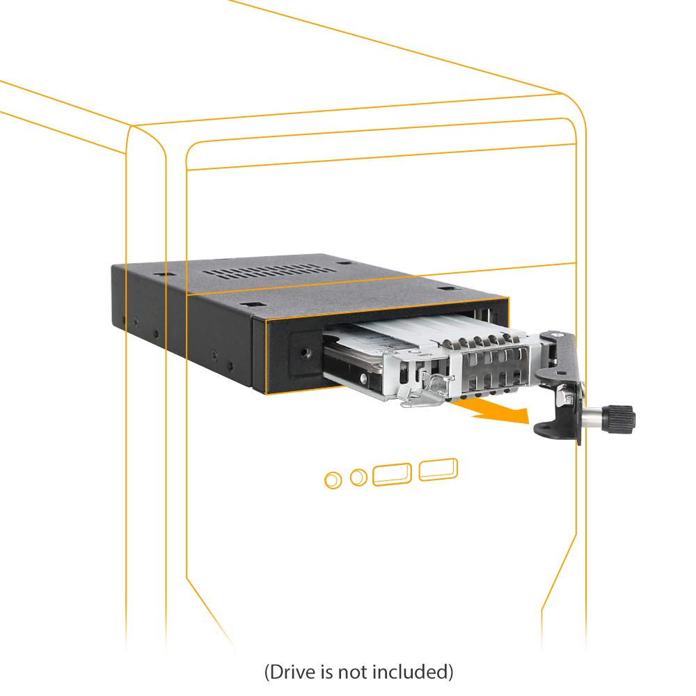 Foto 2 | Rack Móvil Icy Dock Tougharmor Mb491skl-b Para Sata/sas De 2,5 Pulgadas - Venta Internacional.