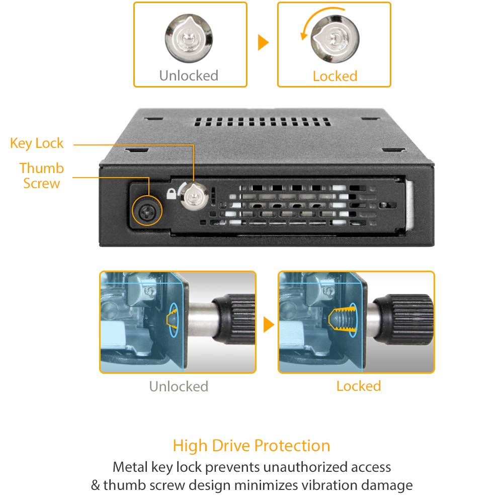 Foto 4 | Rack Móvil Icy Dock Tougharmor Mb491skl-b Para Sata/sas De 2,5 Pulgadas - Venta Internacional.