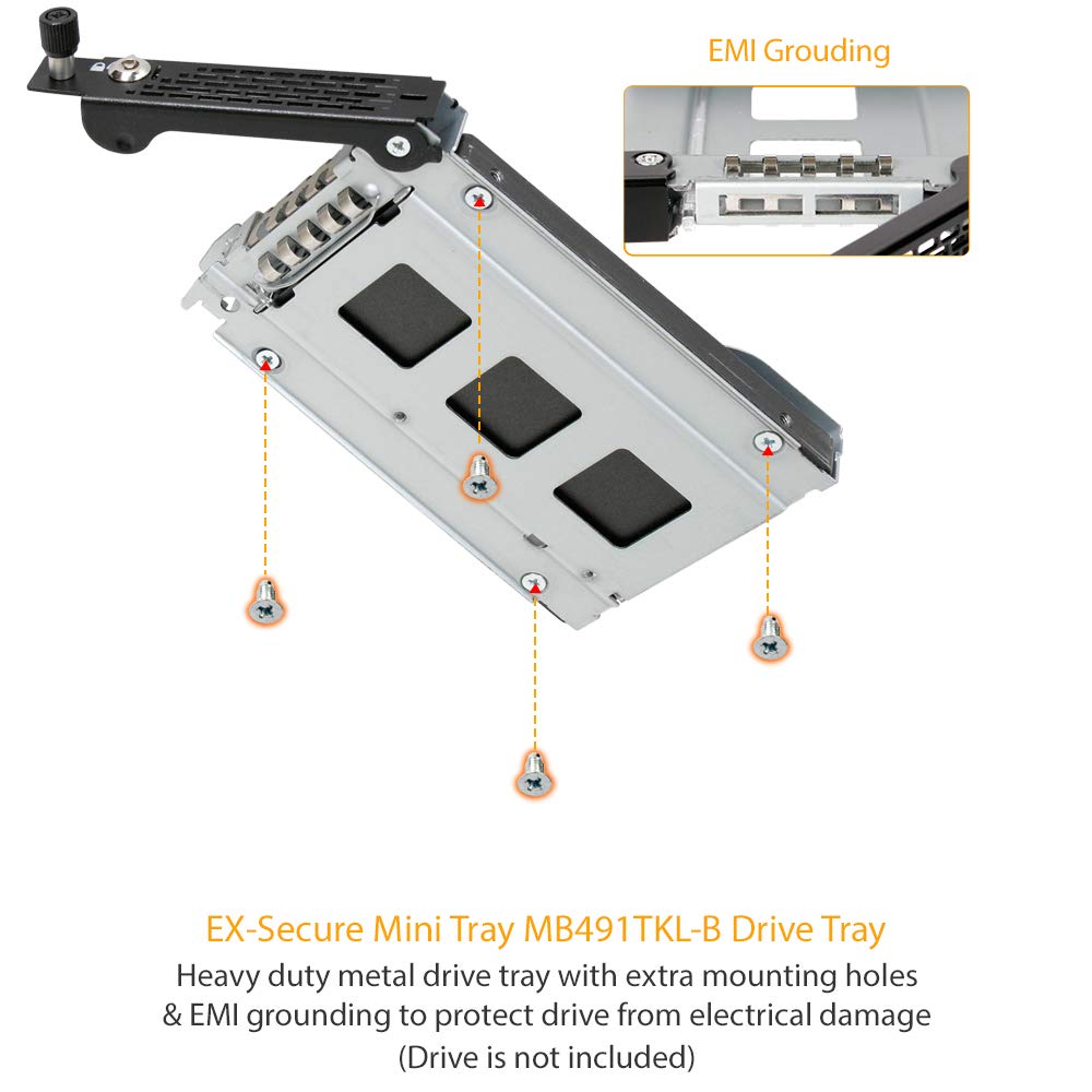 Foto 5 | Rack Móvil Icy Dock Tougharmor Mb491skl-b Para Sata/sas De 2,5 Pulgadas - Venta Internacional.