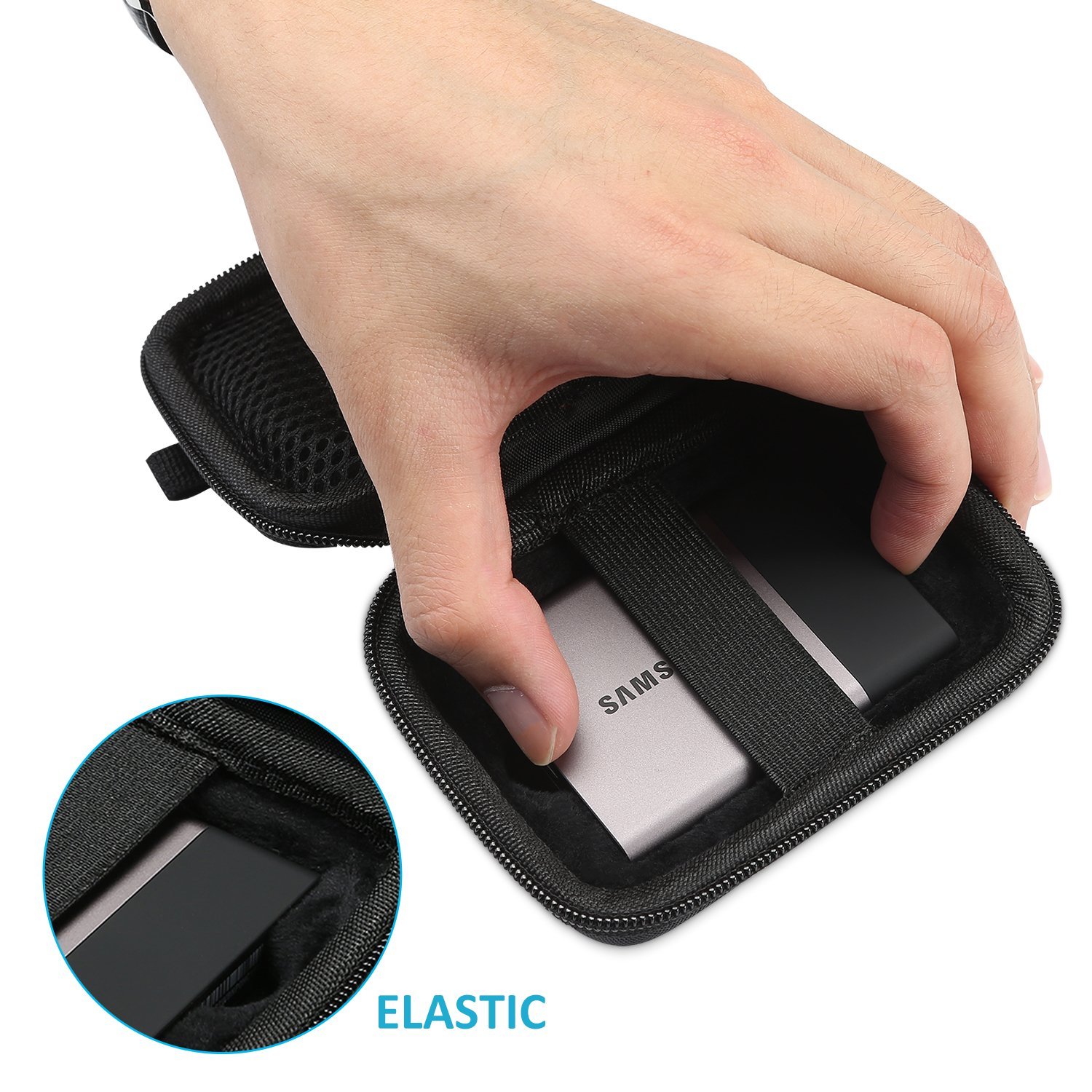 Foto 6 pulgar | Funda De Transporte Procase Para Samsung T5 T3 Ssd Negra - Venta Internacional.