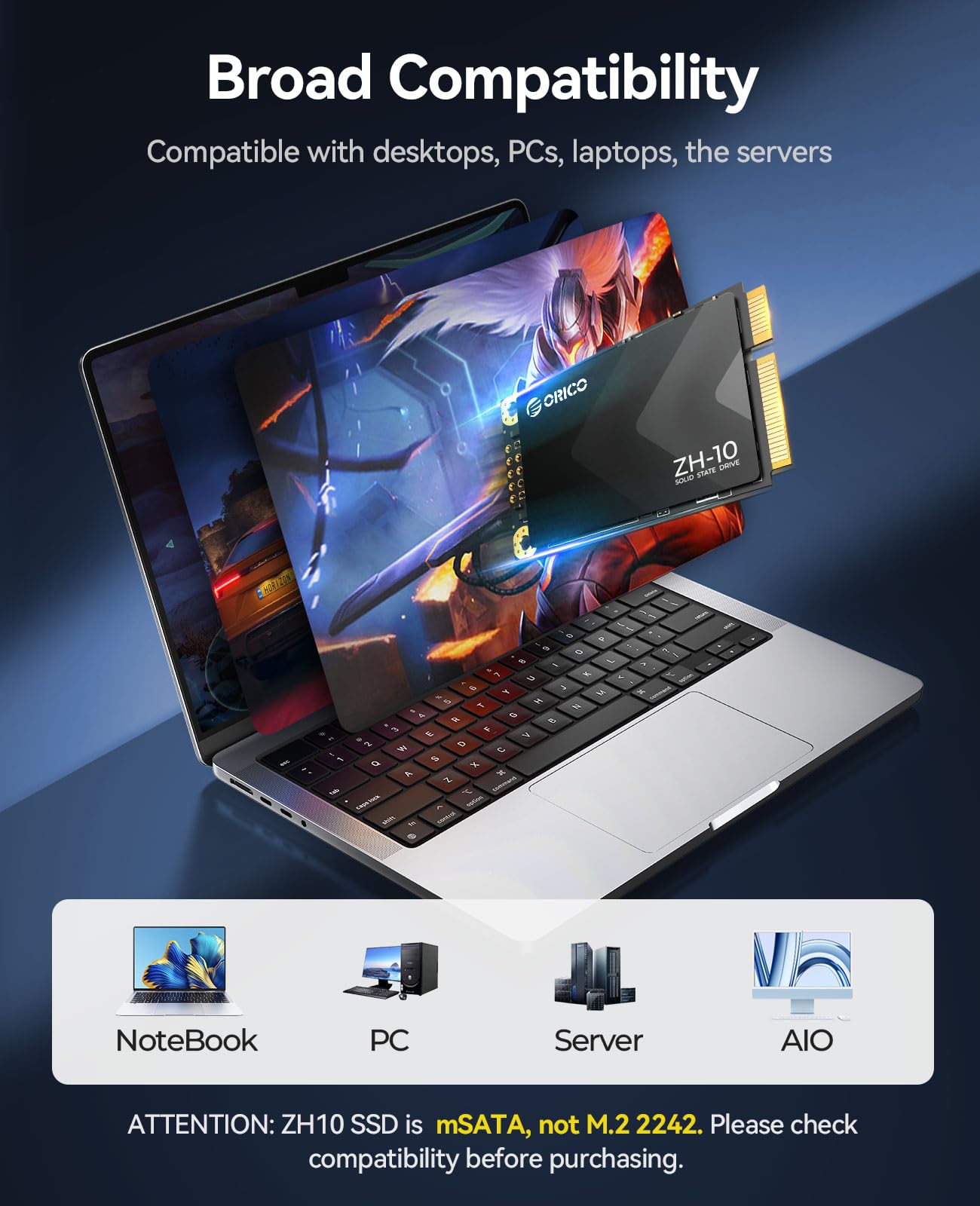 Foto 6 pulgar | Ssd Orico De 1 Tb Msata Sata Iii, 6 Gbps, 3d Nand Para Ordenador Portátil - Venta Internacional.