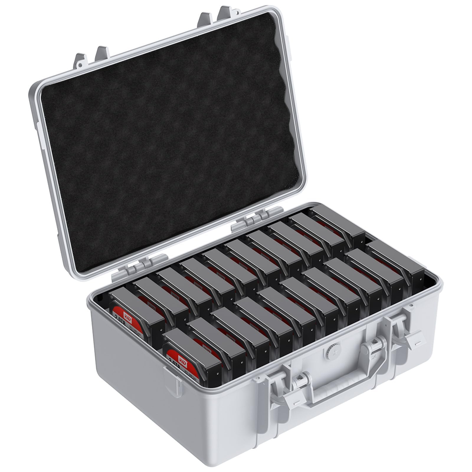Foto 1 | Funda Para Disco Duro Orico Hdd/ssd De 3,5 Pulgadas Y 20 Compartimentos, Antichoque E Impermeable - Venta Internacional.