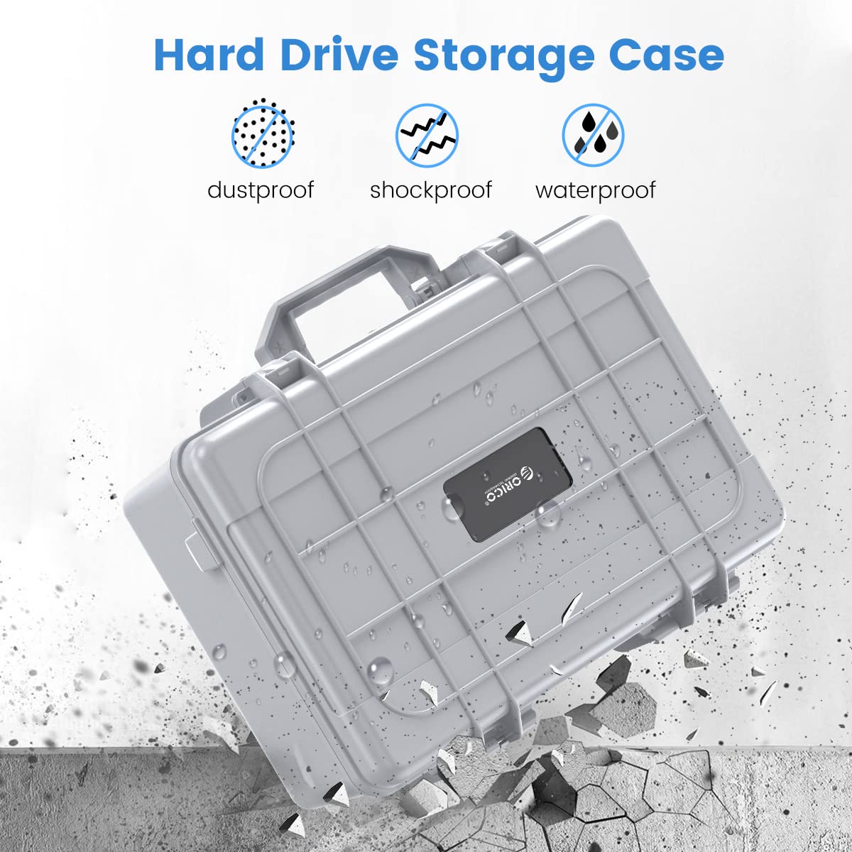Foto 5 pulgar | Funda Para Disco Duro Orico Hdd/ssd De 3,5 Pulgadas Y 20 Compartimentos, Antichoque E Impermeable - Venta Internacional.