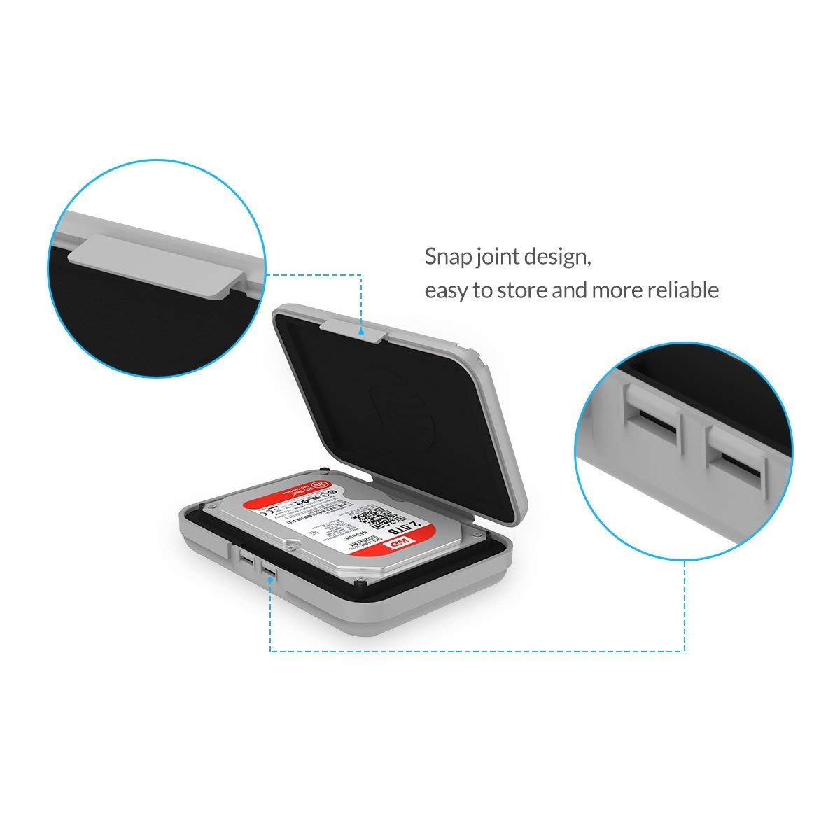 Foto 5 pulgar | Funda De Disco Duro Orico Para Hdd/ssd De 3,5 Pulgadas, 5 Paquetes - Venta Internacional.