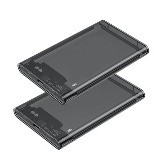 Foto 1 | 2pzs Case Para Disco Duro 2.5 Usb 3.1 Carcasa Hdd/ssd Eo Safe Imports Esi-20089 Gris