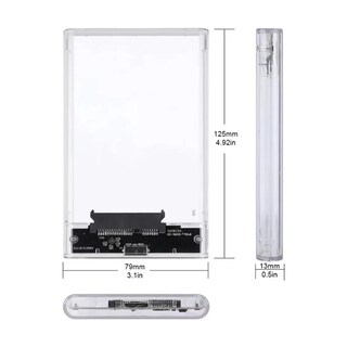 Foto 2 | 2pzs Case Para Disco Duro 2.5 Usb 3.1 Carcasa Hdd/ssd Eo Safe Imports Esi-20089 Gris