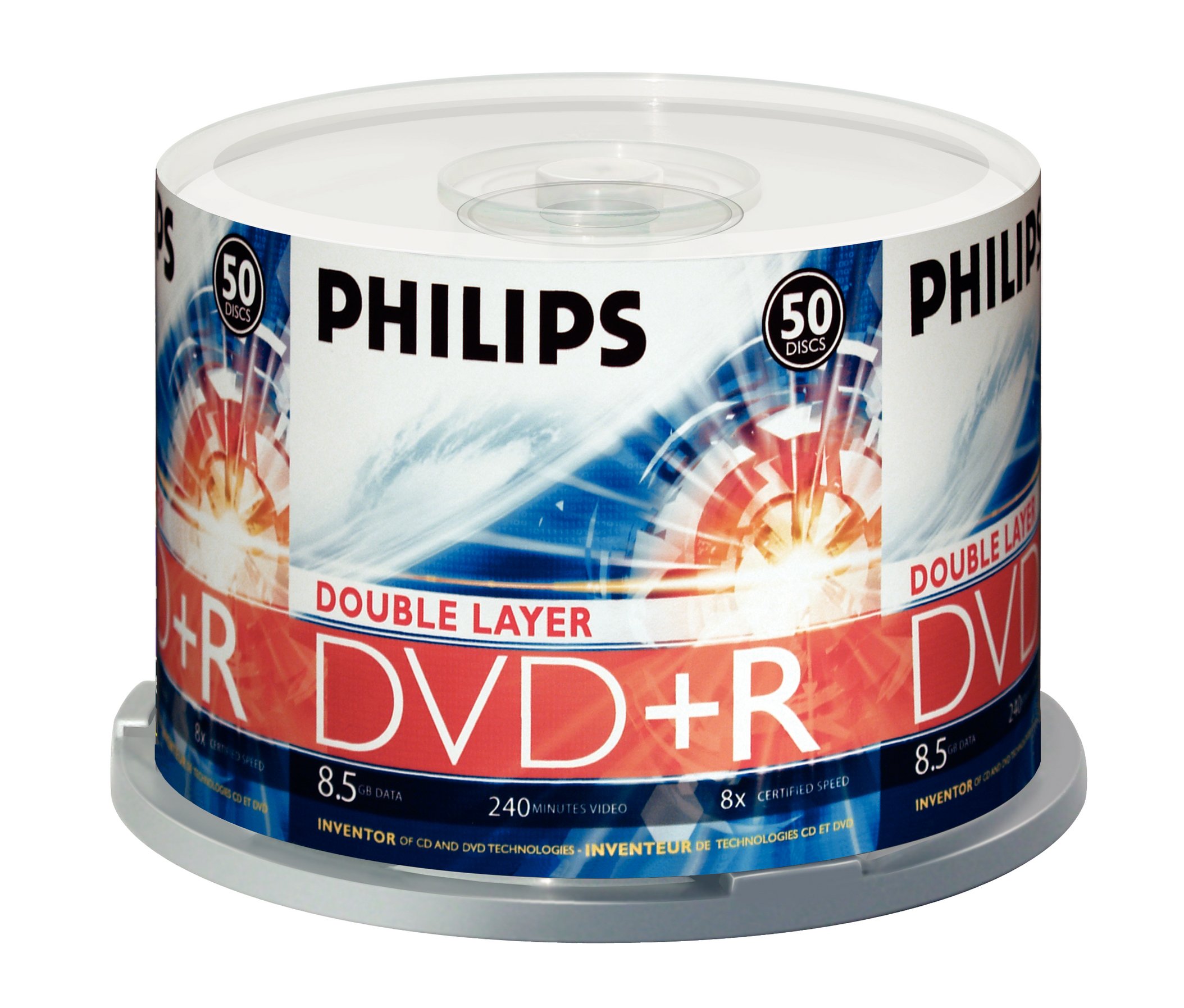 Foto 1 | DVD+R DL Philips de 8.5 GB 50 Piezas - Venta Internacional