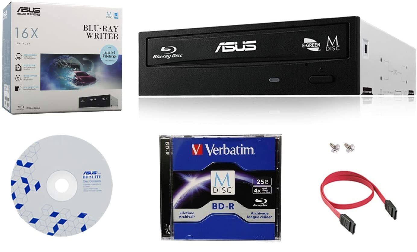 Grabadora Blu-ray Asus Bw-16d1ht 16x Con M-disc Bd - Venta Internacional.