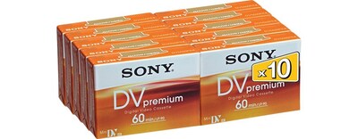 Foto 2 | Cinta De Casete Mini Dv Sony Premium, 60 Minutos, 10 Unidades, Dvm60pr4j - Venta Internacional.