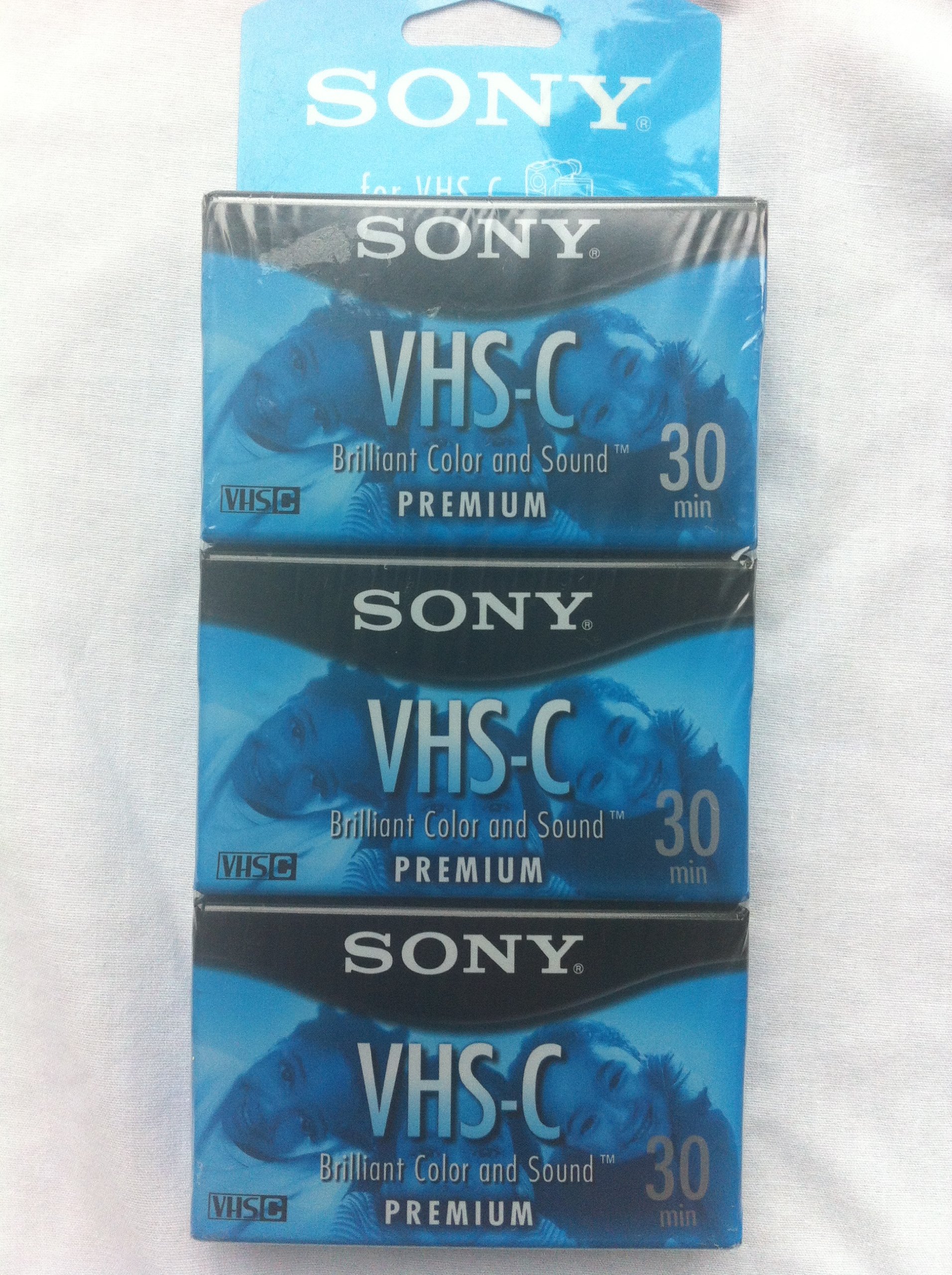 Foto 2 pulgar | Videocasete Sony Vhs-c Premium De 30 Minutos, Paquete De 3 - Venta Internacional.