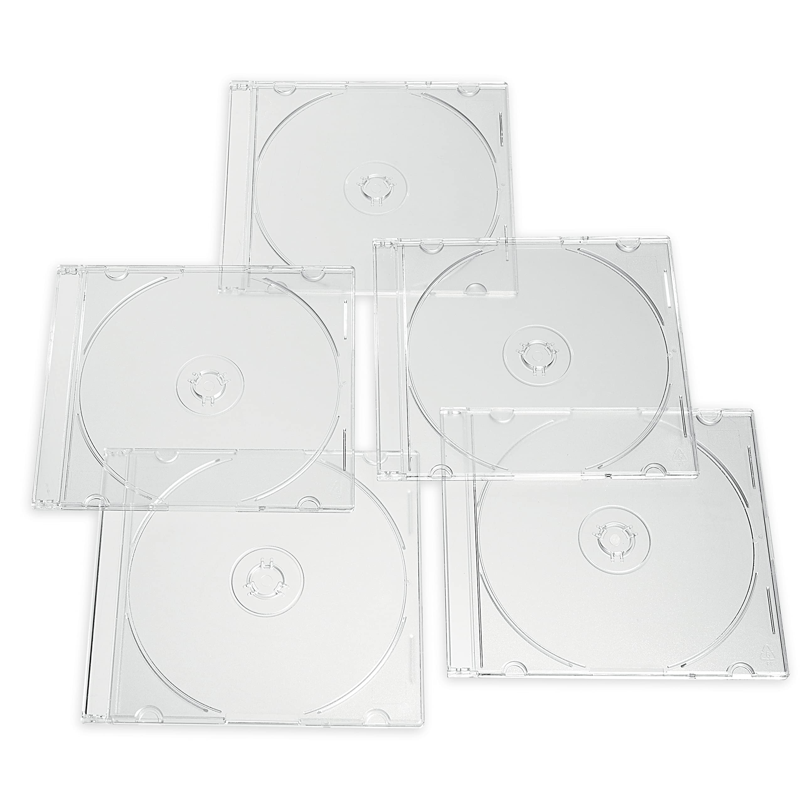 Jewel Cases Verbatim Cd Dvd Blu-ray Transparente Delgado De 5,2 Mm, Paquete De 25 - Venta Internacional.