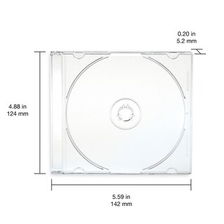 Foto 5 | Jewel Cases Verbatim Cd Dvd Blu-ray Transparente Delgado De 5,2 Mm, Paquete De 25 - Venta Internacional.