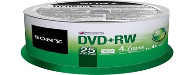 Foto 2 | Dvd Sony 25dpw47sp Dvd+rw Con 4 Ejes De 4,7 Gb, Paquete De 25 - Venta Internacional.