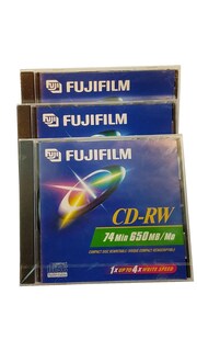 Foto 1 | Discos Cd-rw Fujifilm 650 Mb 74 Minutos, Paquete De 3 - Venta Internacional.