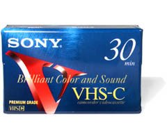 Videocasete Sony Premium Grade Vhs-c De 30 Minutos, 1 Unidad - Venta Internacional.