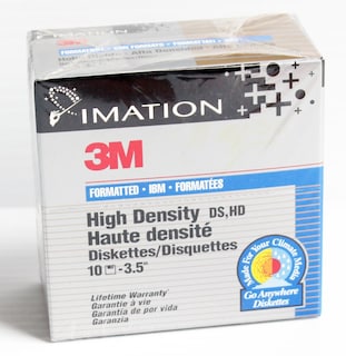 Foto 1 | Diskettes Imation 3.5ds/hd Pc Ibm Preformateados De 1 44 Mb - Venta Internacional.