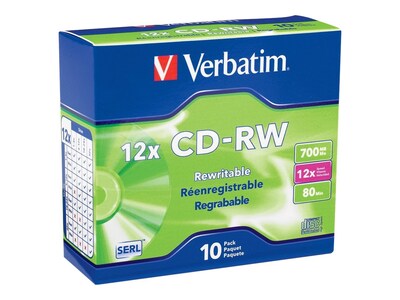 Foto 1 | Estuches Slim Jewel Para Cd-rw Verbatim 700 Mb 4 X 12 Unidades 10 Discos - Venta Internacional.