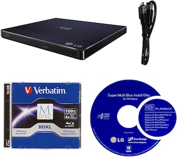 Foto 1 | Grabador Blu-ray Lg Wp50nb40 Ultradelgado Portátil Negro - Venta Internacional.