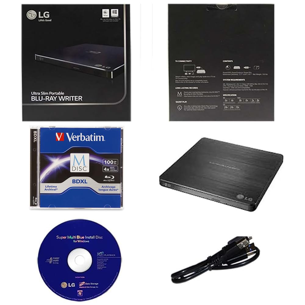 Foto 5 pulgar | Grabador Blu-ray Lg Wp50nb40 Ultradelgado Portátil Negro - Venta Internacional.