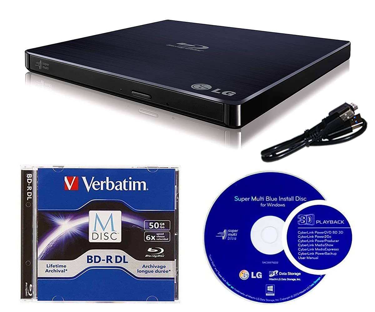 Foto 2 pulgar | Grabador Blu-ray Lg Wp50nb40 6x Externo Portátil Con 50 Gb - Venta Internacional.