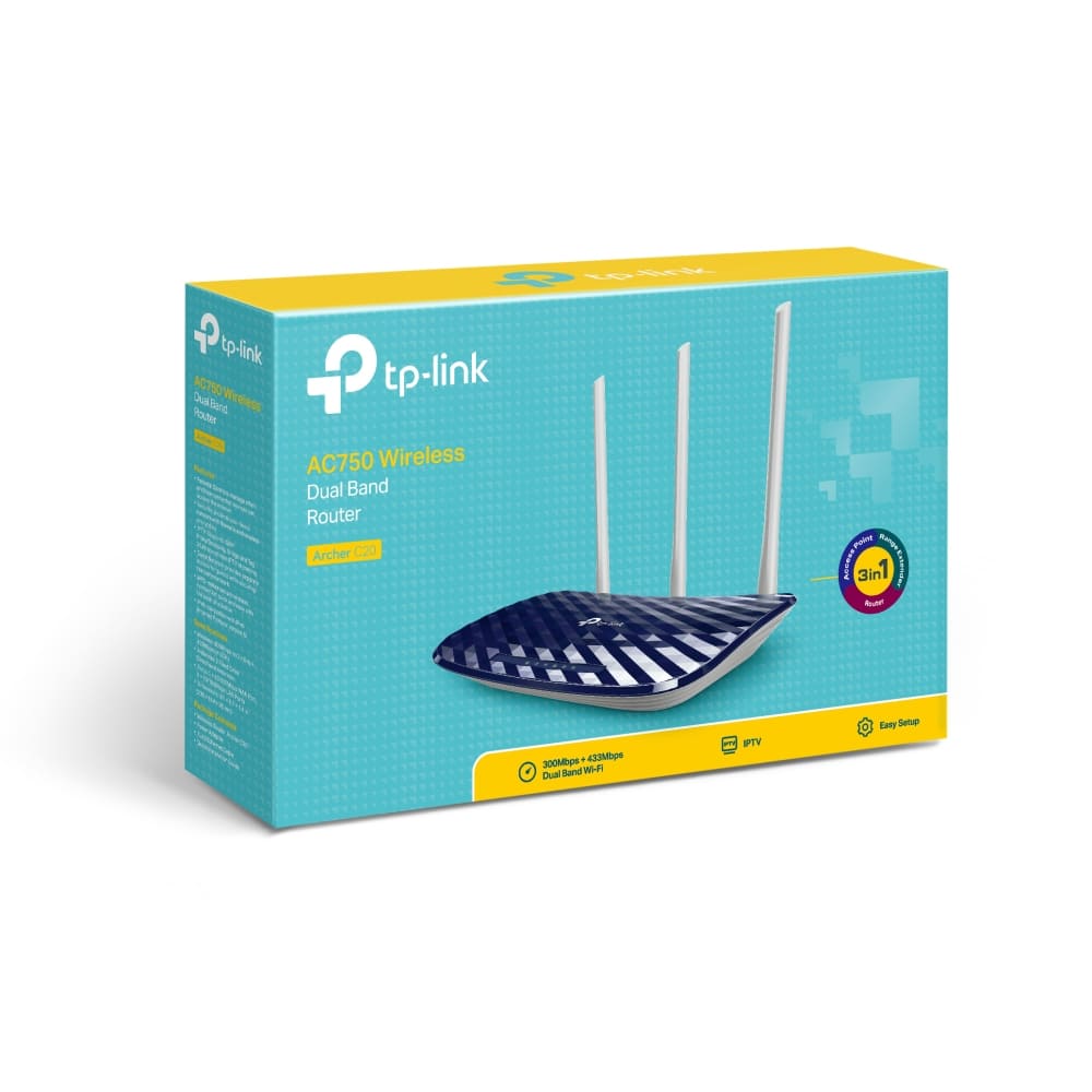 Foto 5 pulgar | Router Inalámbrico Tp-link Archer C20 con Doble Banda color Negro