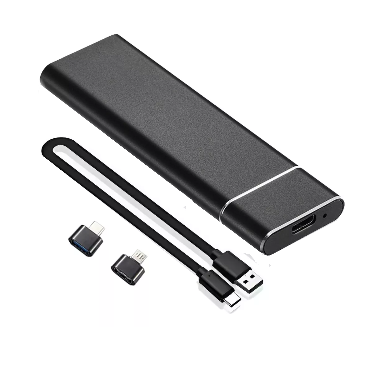 Disco Duro Externo Sólido Ssd Mini Portátil Eo Safe Imports Esi-8094 color Negro