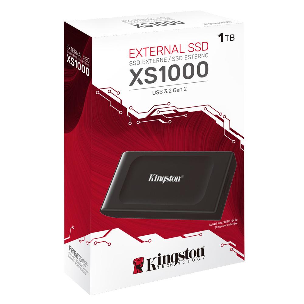 Foto 7 pulgar | Disco Duro Externo Solido Kingston Xs1000 1 Tb / Usb Tipo C /  Negro
