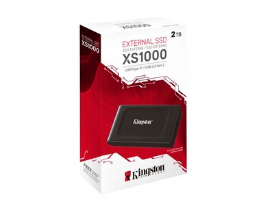 Foto 3 | Disco Duro Externo Solido Kingston Sx S1000/2000 / 2tb / Usb Tipo C / Negro