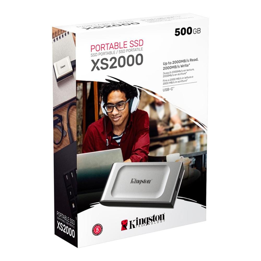 Foto 5 pulgar | Unidad de Estado Solido Ssd Externo 500gb Kingston Blanco