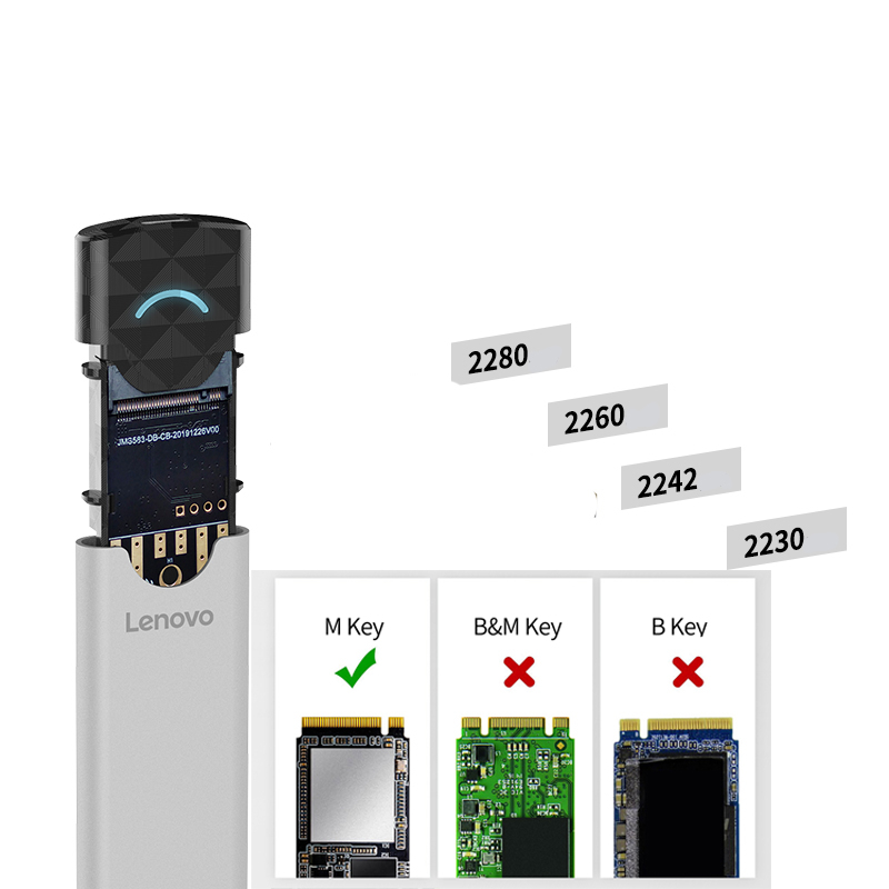 Foto 4 pulgar | Venta Internacional-carcasa Ssd Lenovo M2 Nvme Ssd A Usb Tipo C 3.1