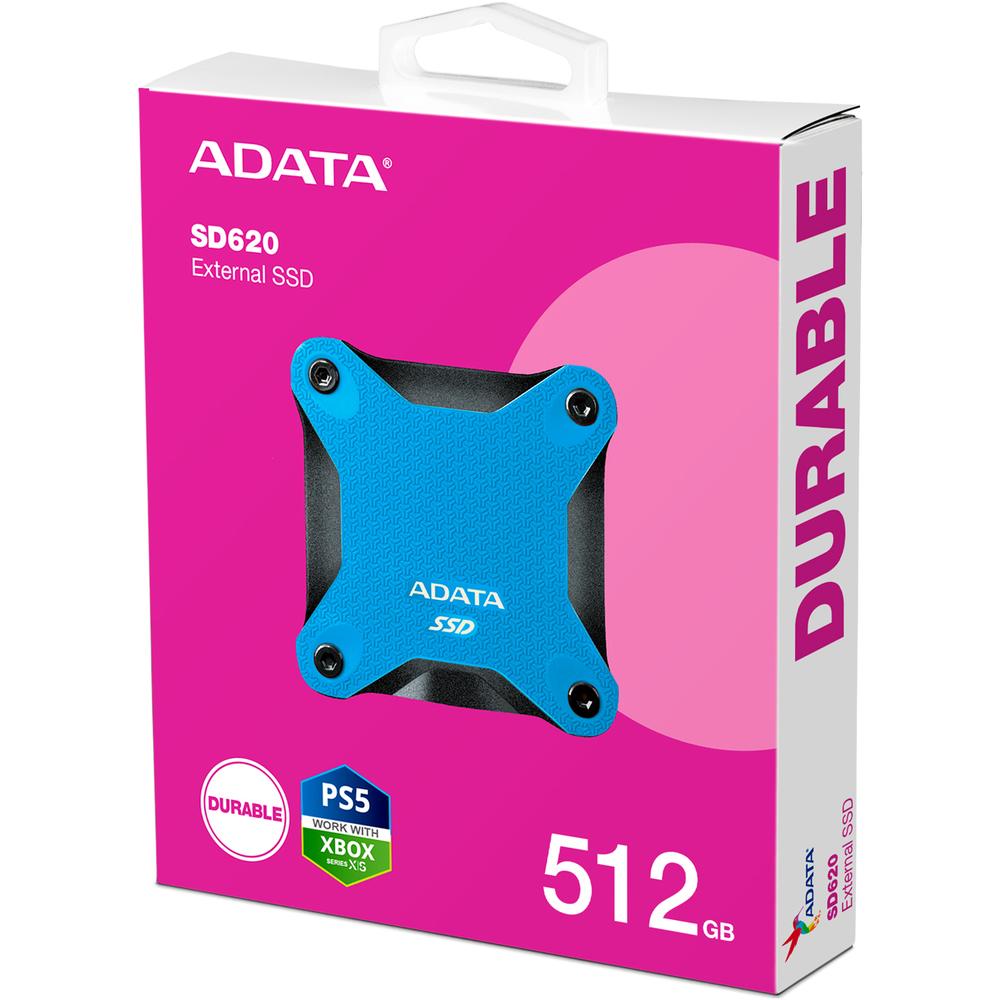 Foto 7 pulgar | Unidad de Estado Sólido Externo 512GB Adata SD620 USB 3.2 Xbox PS5 Azul