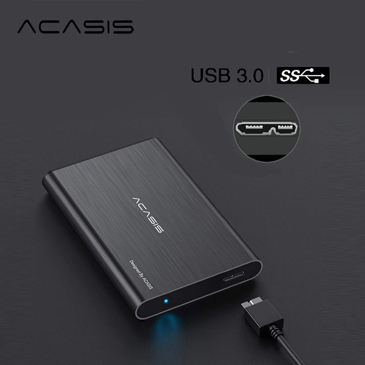 Foto 5 pulgar | Disco Duro Externo Portátil Acasis 500gb Usb 3.0 2.5'' - Venta Internacional