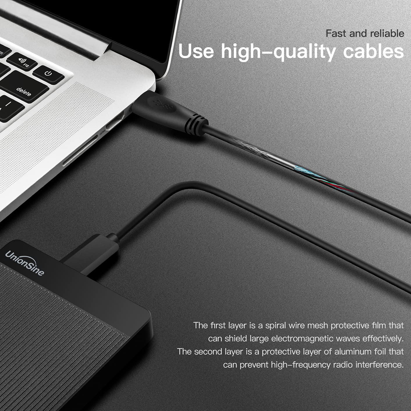 Foto 7 pulgar | Disco Duro Externo Portátil Unionsine 2tb Usb 3.0 Hdd Negro - Venta Internacional