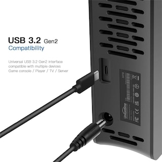 Foto 2 | Disco Duro Externo Unionsine 18 Tb Usb 3.2 Gen 2 Type-c Negro - Venta Internacional