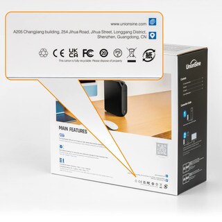 Foto 7 | Disco Duro Externo Unionsine 18 Tb Usb 3.2 Gen 2 Type-c Negro - Venta Internacional