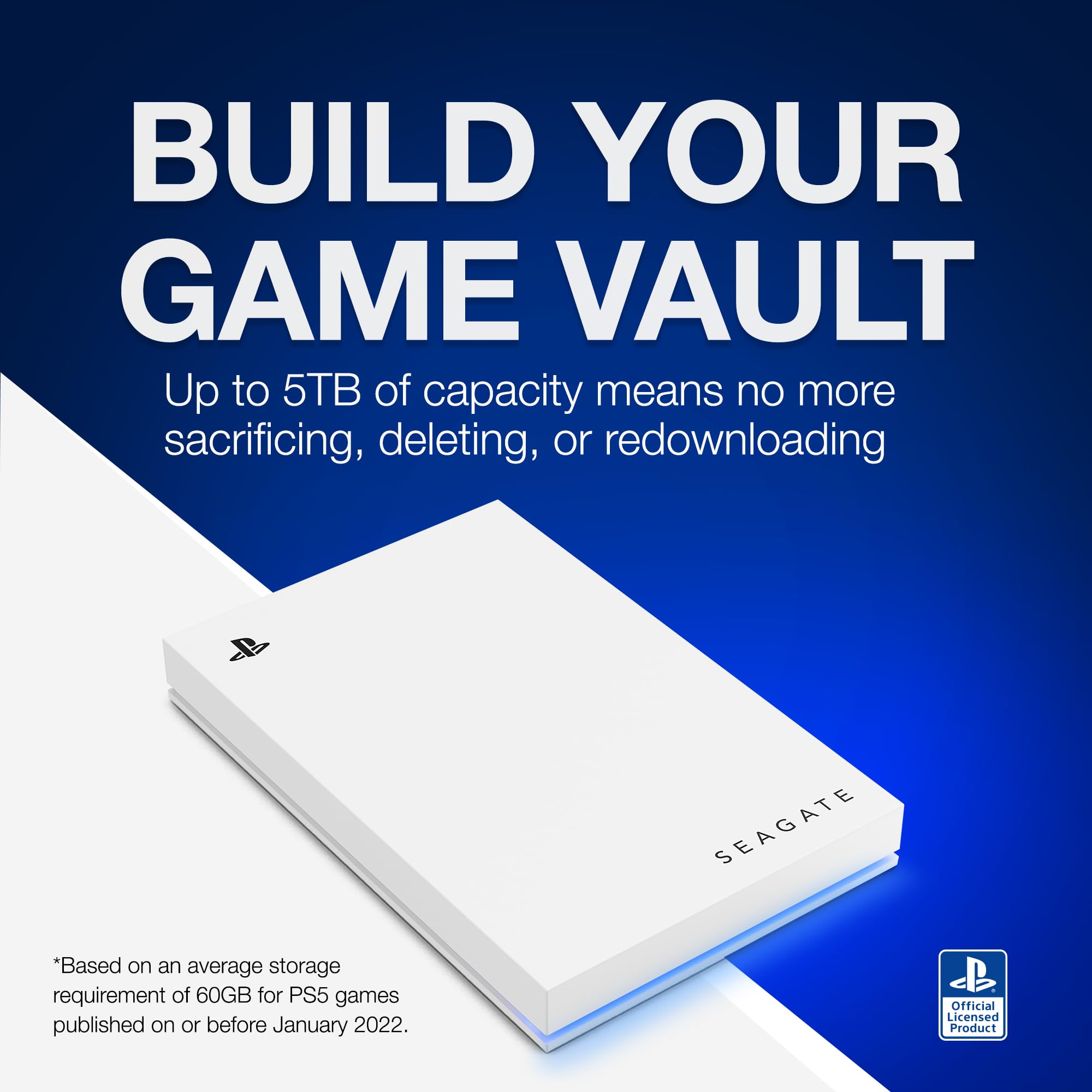 Foto 4 | Disco Duro Externo Seagate Game Drive Para Ps5, 2 Tb, Usb 3.0, Azul - Venta Internacional.