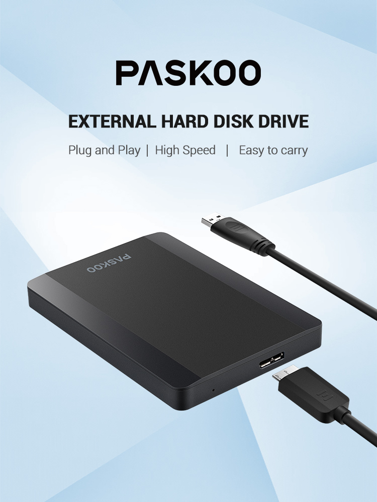 Foto 7 | Disco Duro Externo Portátil Paskoo 250gb Usb 3.0 - Venta Internacional.