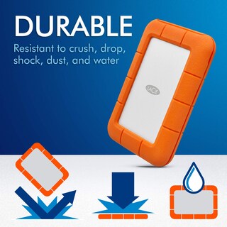 Foto 5 | Disco Duro Externo Lacie Rugged Mini De 2 Tb Usb 3.0/2.0 Naranja - Venta Internacional.