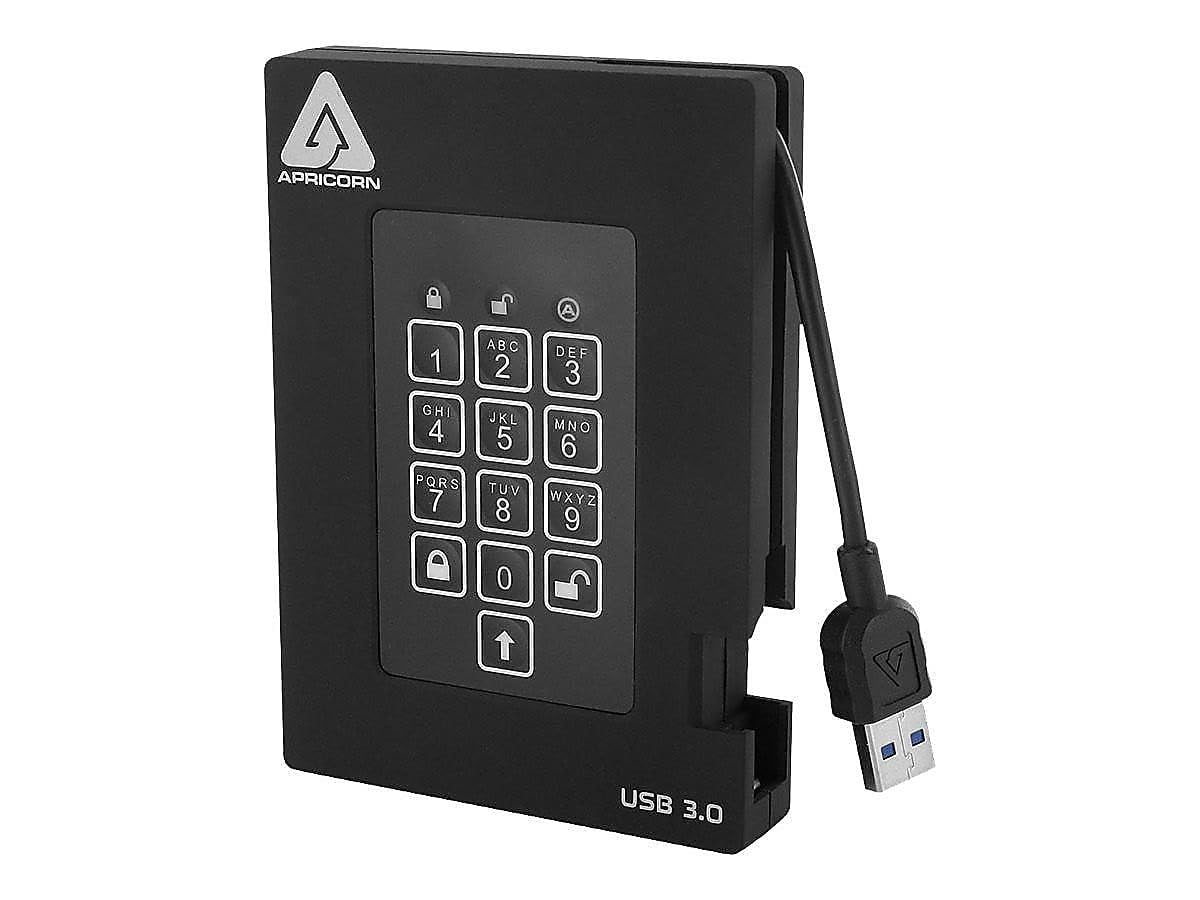 Foto 2 pulgar | Disco Duro Apricorn Aegis Padlock Fortress de 2 TB USB 3.0 2.5 Pulgadas - Venta Internacional